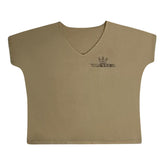 Blessed Flowy Tan Tee